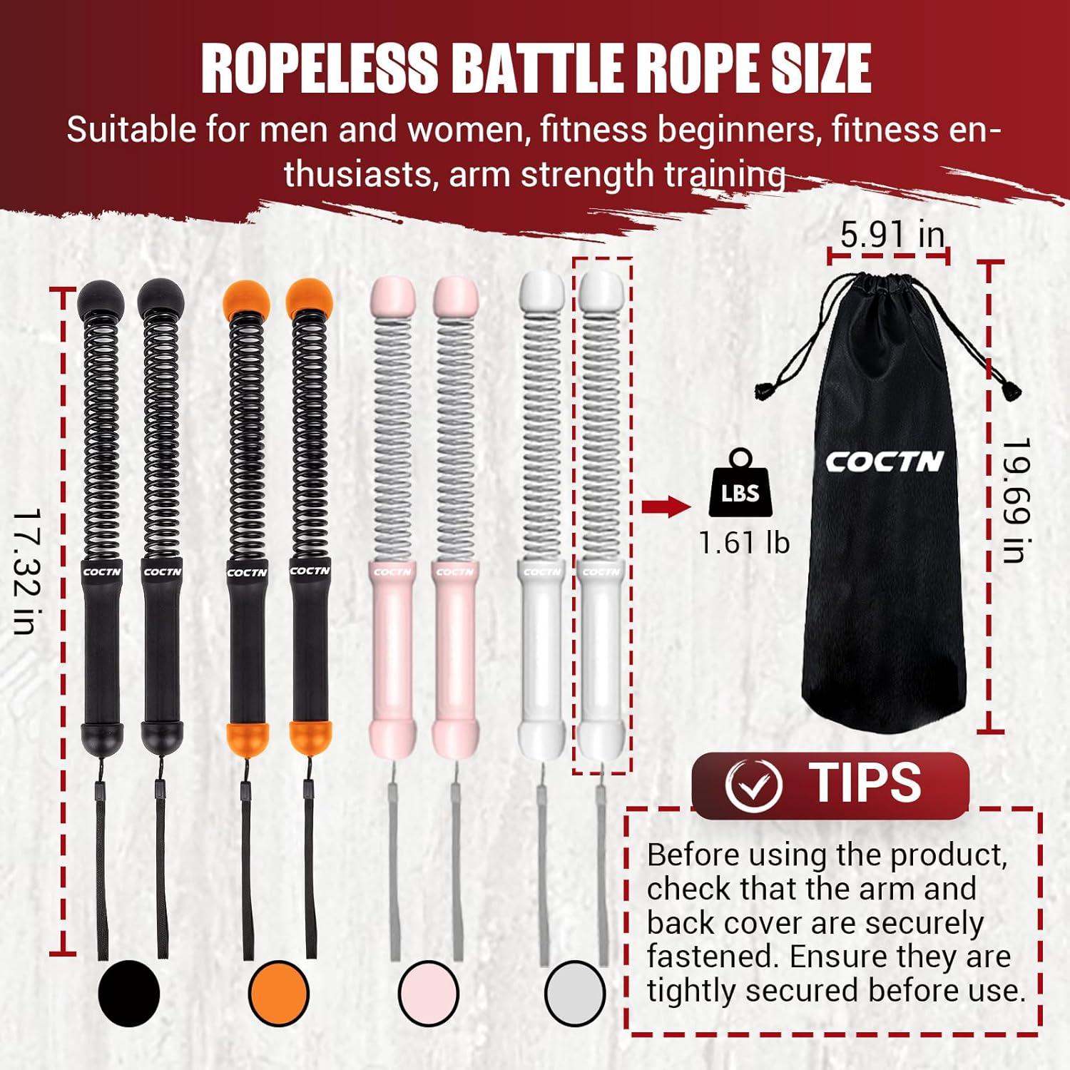 Cuerda de Batalla Sin Cuerda COCTN 0.73 kg para Gimnasio