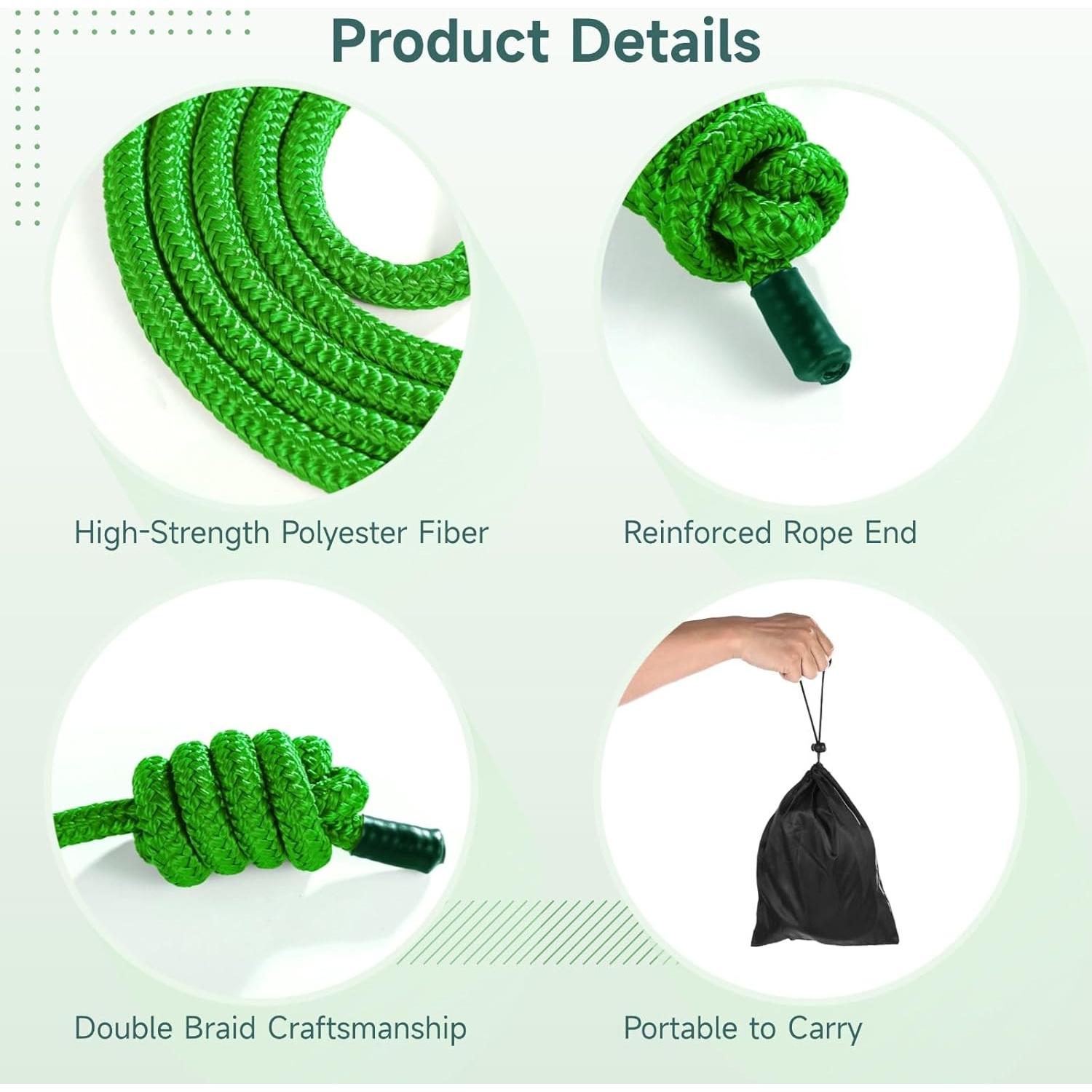 Cuerdas de Ejercicio de Flujo OMISTAR 2 Pcs 2.74m con Peso