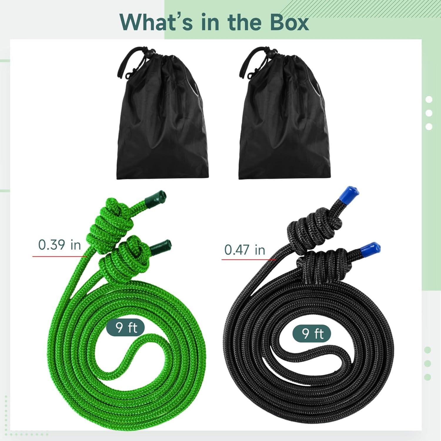 Cuerdas de Ejercicio de Flujo OMISTAR 2 Pcs 2.74m con Peso