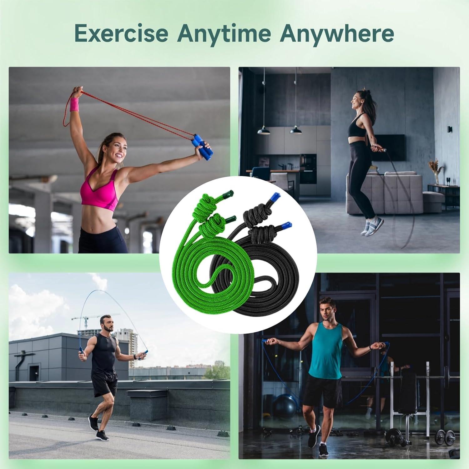 Cuerdas de Ejercicio de Flujo OMISTAR 2 Pcs 2.74m con Peso