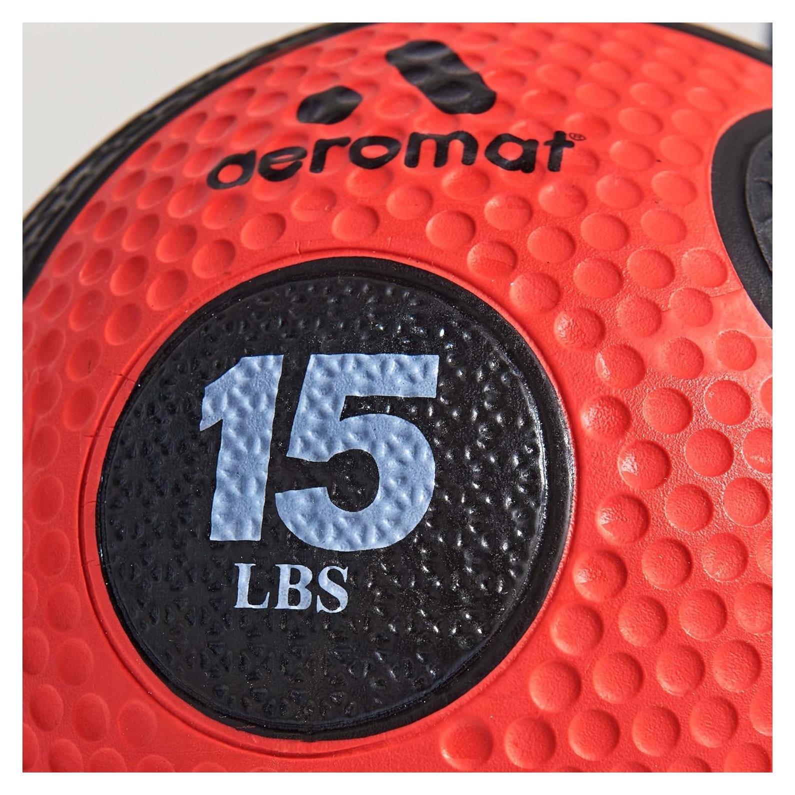 Bola Medicinal Aeromat 6.8 kg Roja - Entrenamiento Fuerza