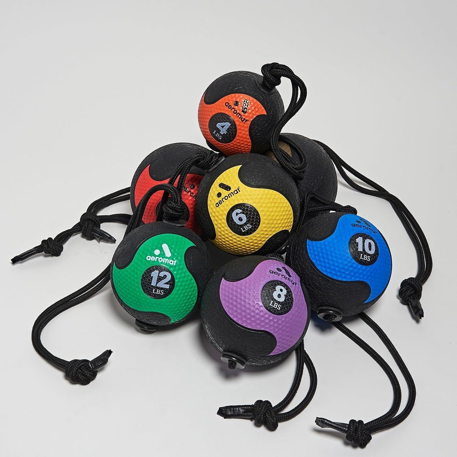 Bola Medicinal Aeromat 6.8 kg Roja - Entrenamiento Fuerza