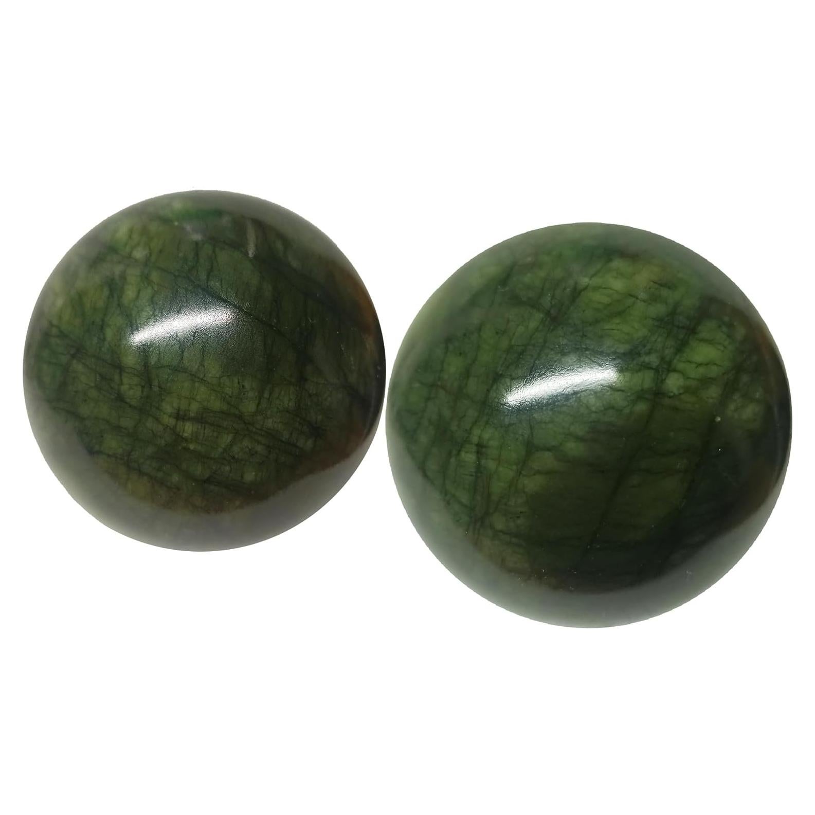 Pelota de Ejercicio de Jade Natural LLY 2 para Mano 5 cm
