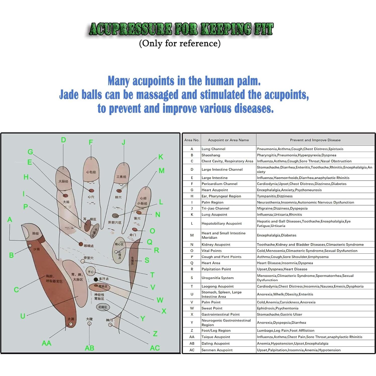Pelota de Ejercicio de Jade Natural LLY 2 para Mano 5 cm