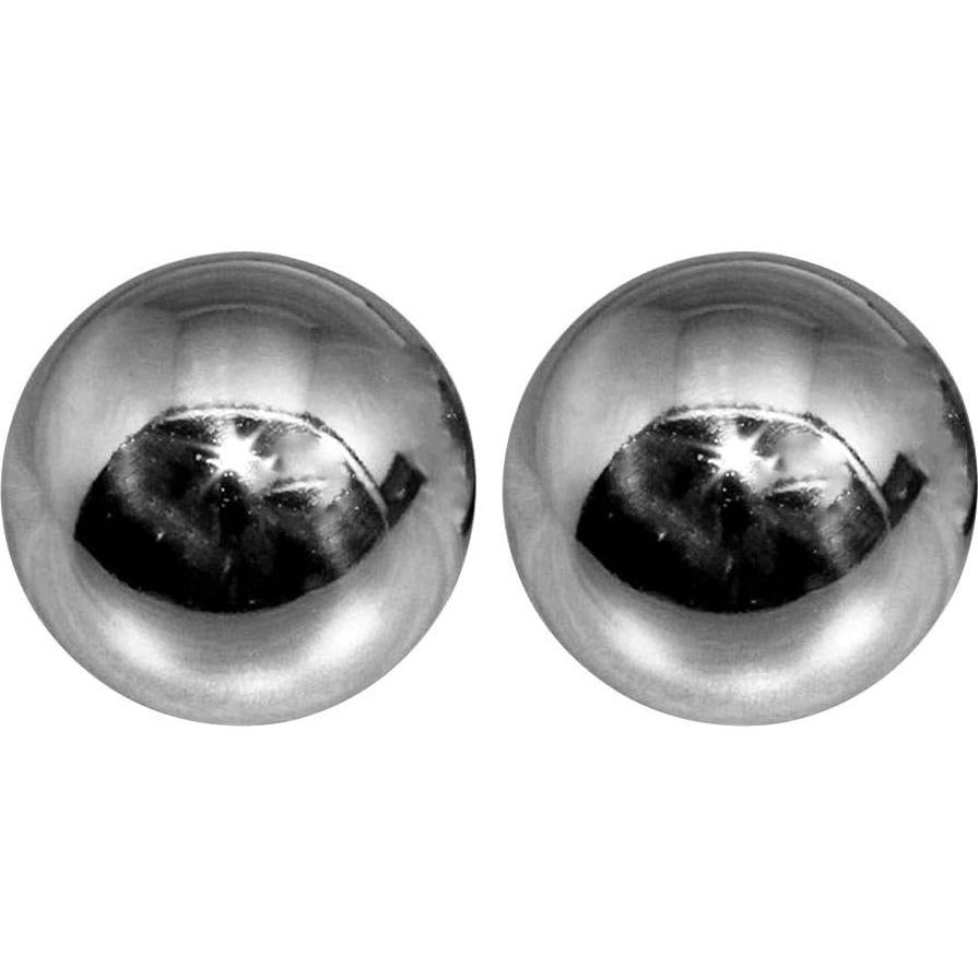 Bolas Baoding de Ejercicio DENPETEC 43mm Plata - 2 Piezas