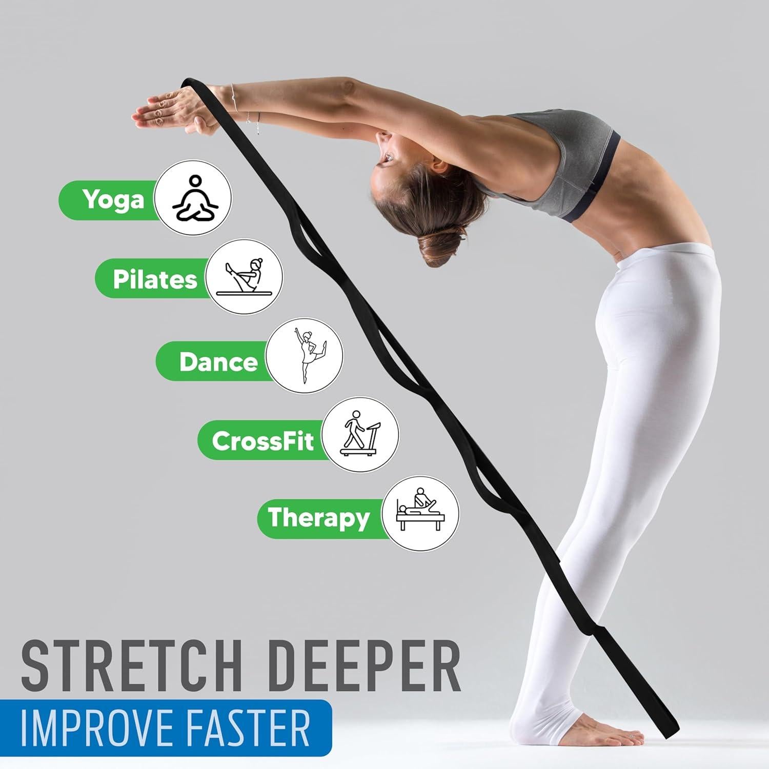 Kit de Yoga y Pilates Facity - 2 Bloques, Correa y Calcetines