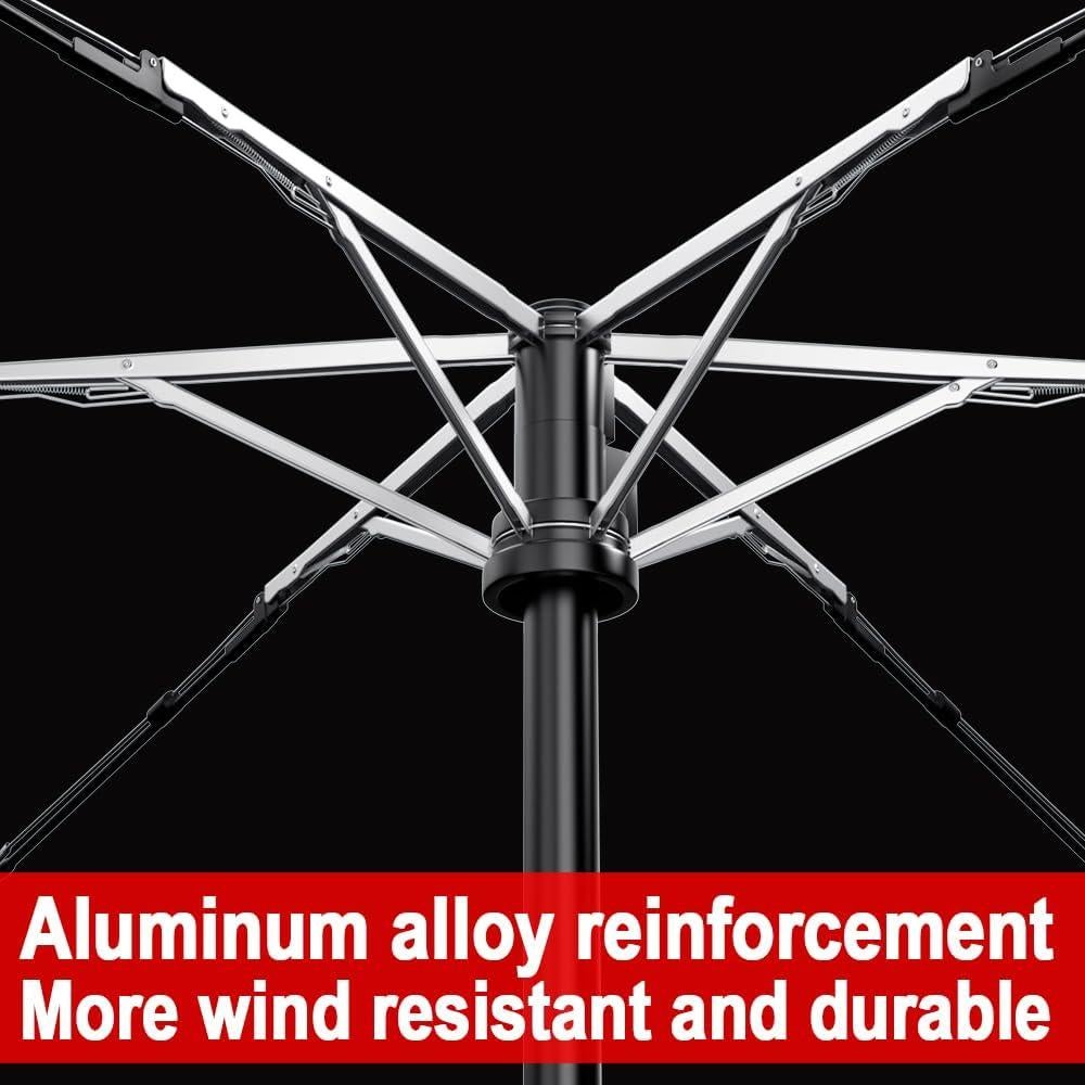 Paraguas Automático Mini Moorrlii Plegable UV 50+ Resistente Viento