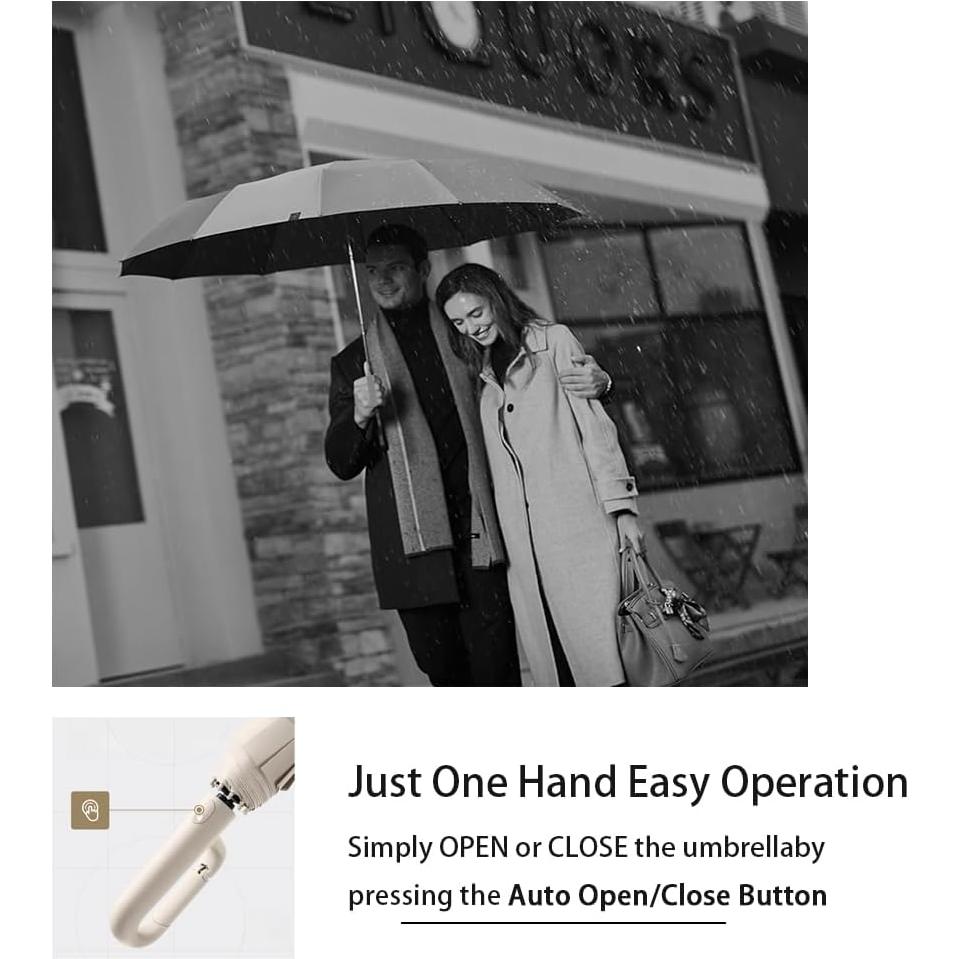 Paraguas Plegable Bifrost 49" Automático UV 99% Verde Oscuro