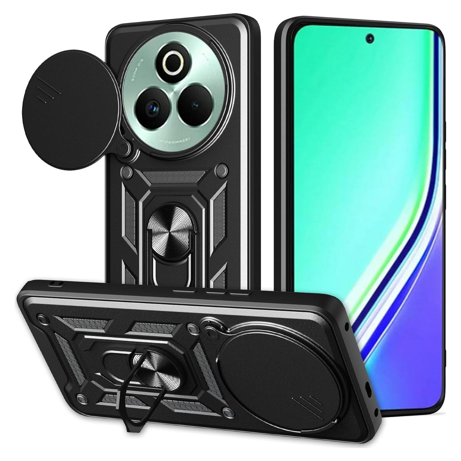 Funda Doble Capa PC TPU para Realme P3 Pro 5G Negra
