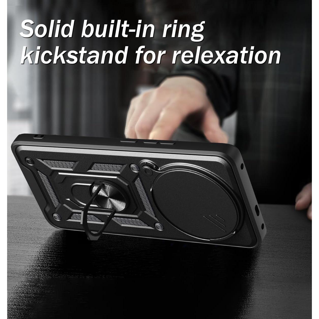 Funda Doble Capa PC TPU para Realme P3 Pro 5G Negra