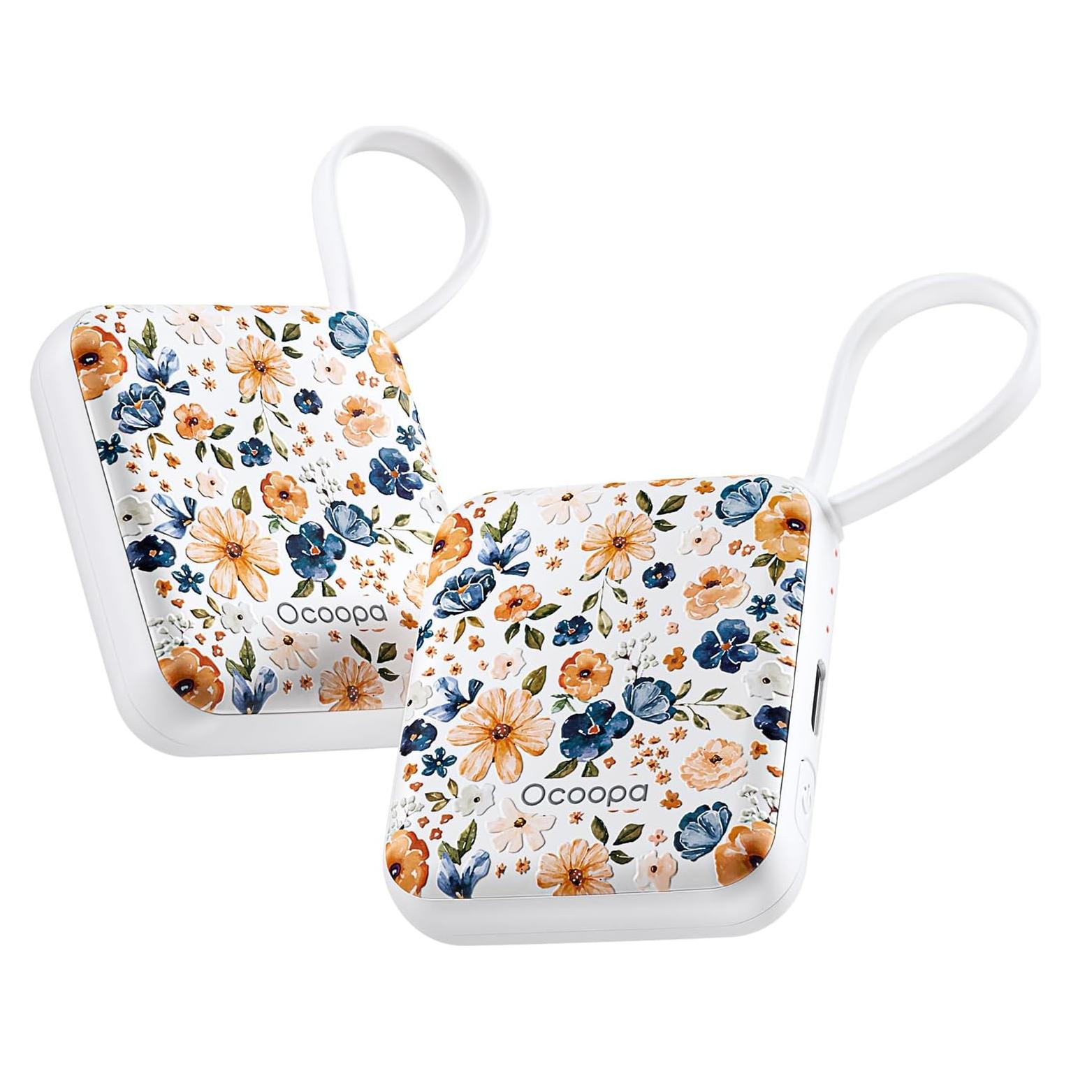 Calentador de Manos Recargable OCOOPA UT5 Nano 50g Floral