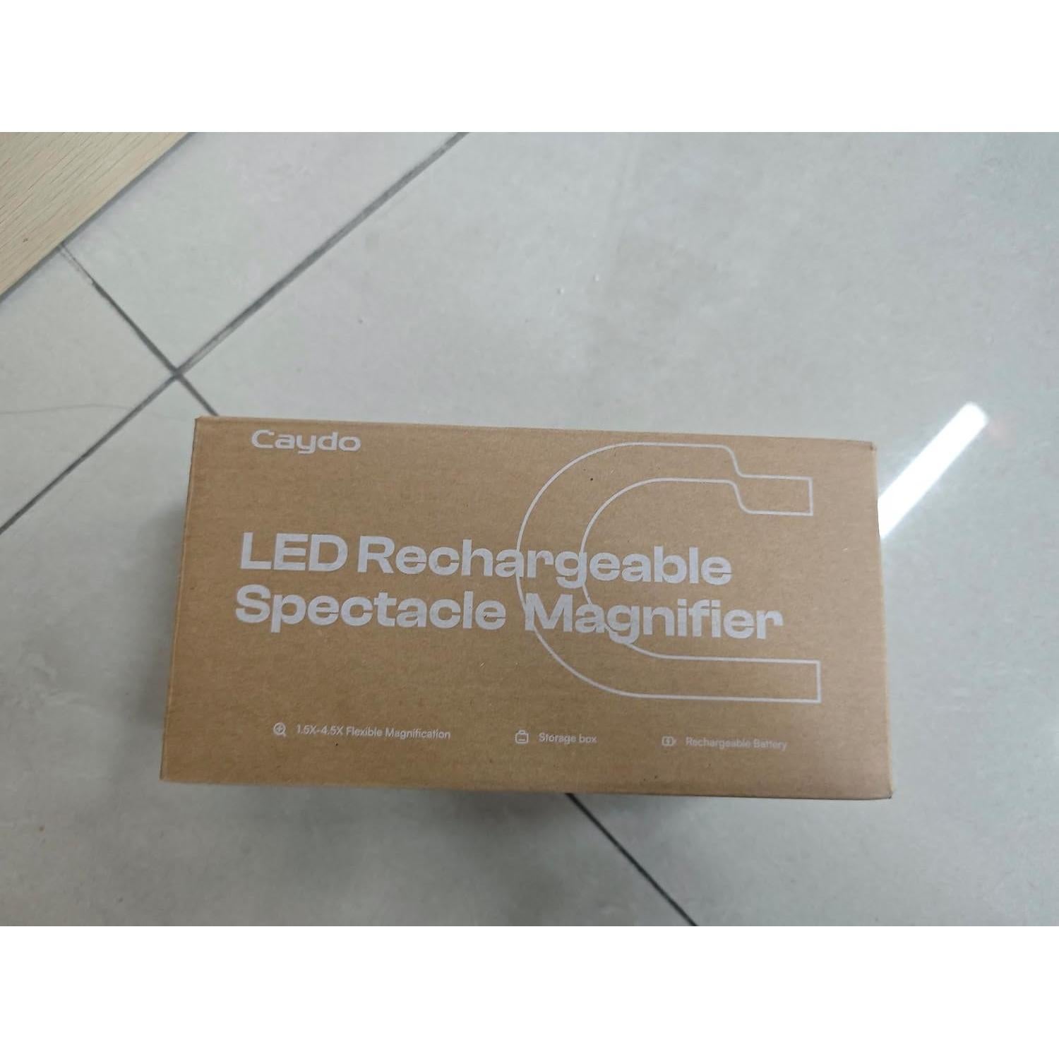 Gafas de Aumento Caydo con Luz LED Ajustable 1.5X-4.5X