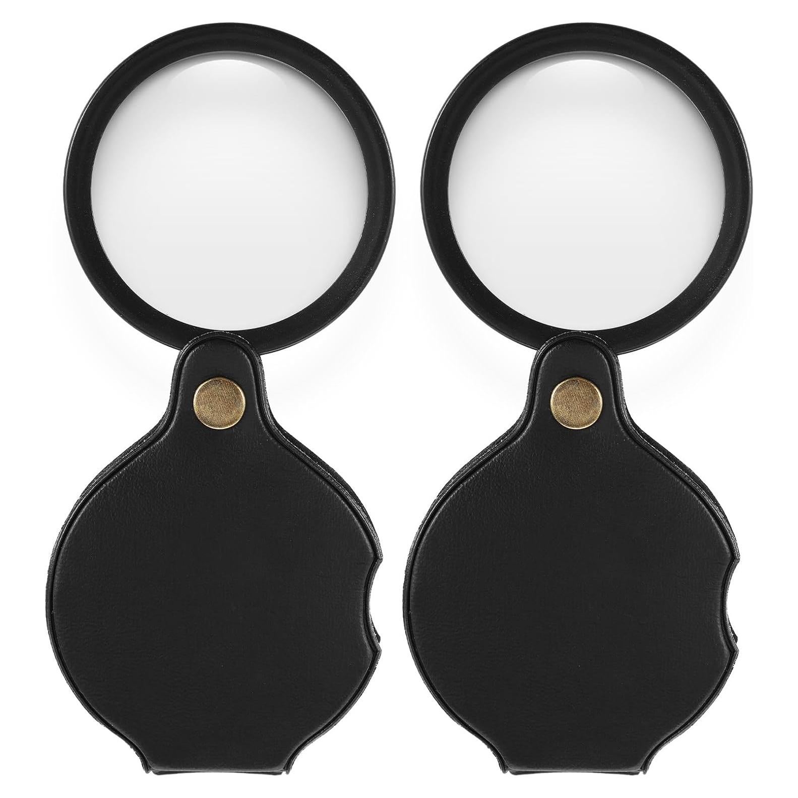 Lupa de Bolsillo 20x Sorcristy Plegable Negra - 2 Pcs