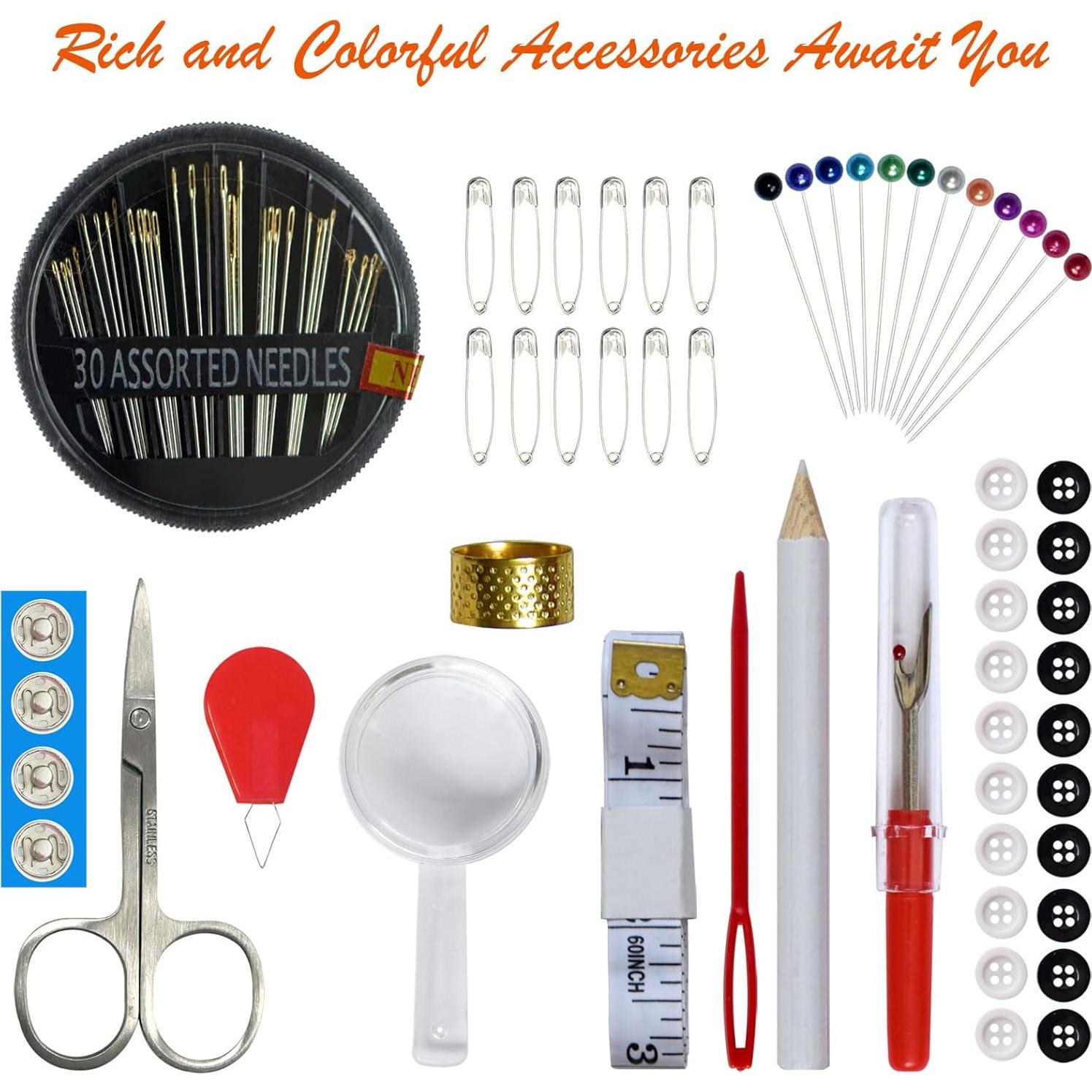 Kit de Costura Portátil LP 18 Hilos y Accesorios Completo