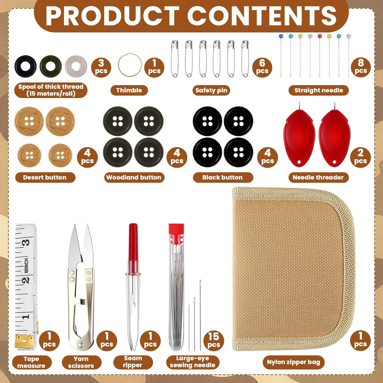 Kit de Costura Táctico Suncalla Nylon Portátil 13x11cm