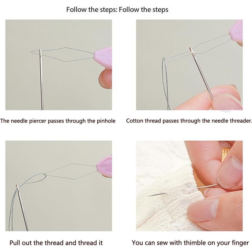 Kit de Costura Portátil BlissfulVistas Girasol 10x10 cm