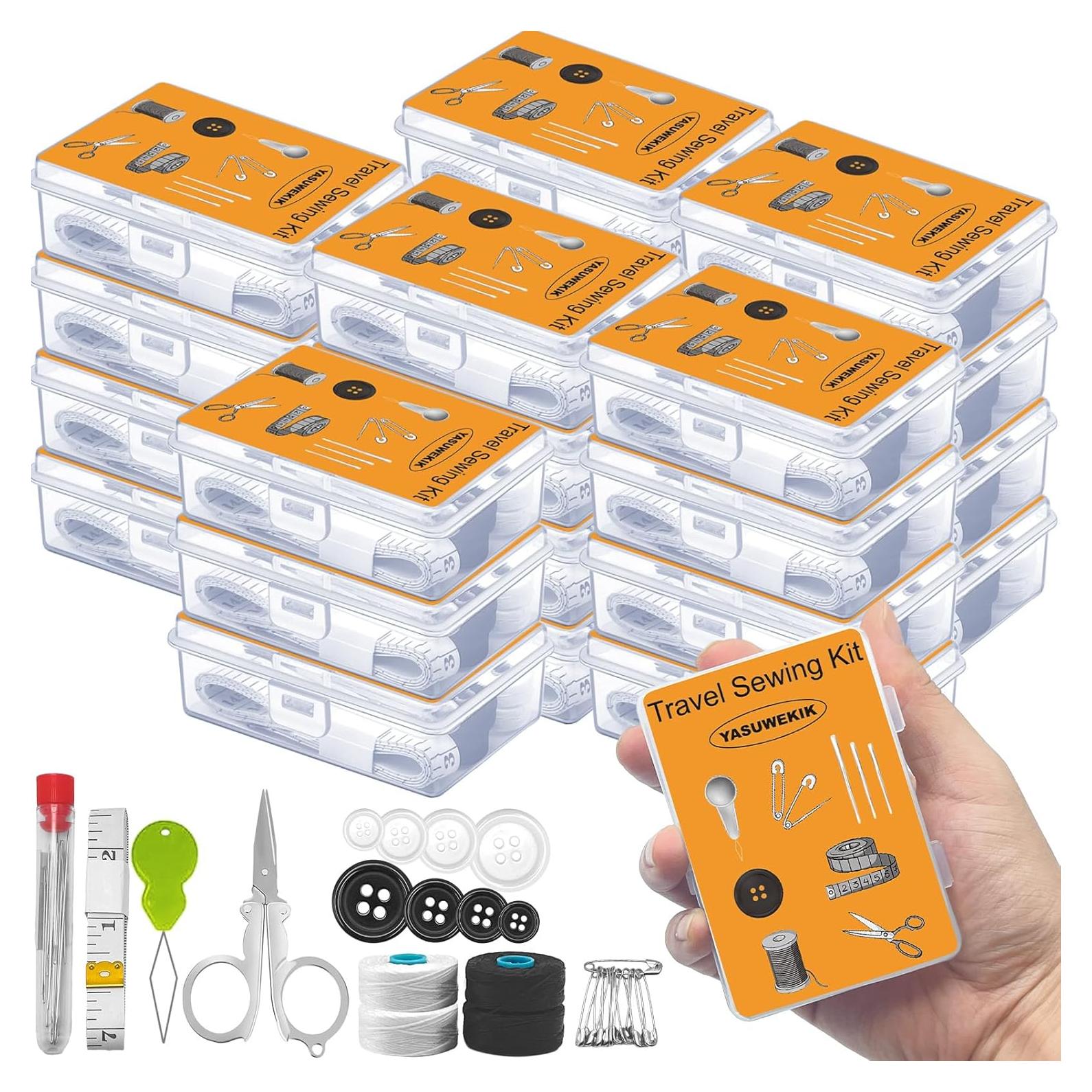 Paquete de 24 Kits de Costura de Viaje Mini Yasuwekik