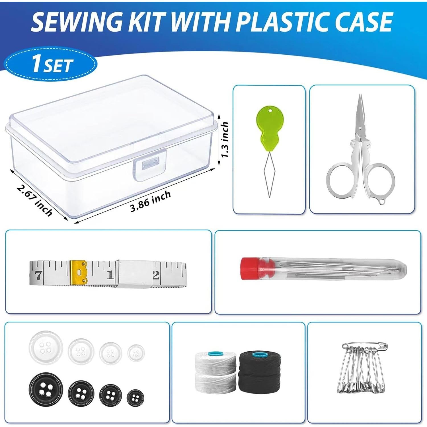 Paquete de 24 Kits de Costura de Viaje Mini Yasuwekik