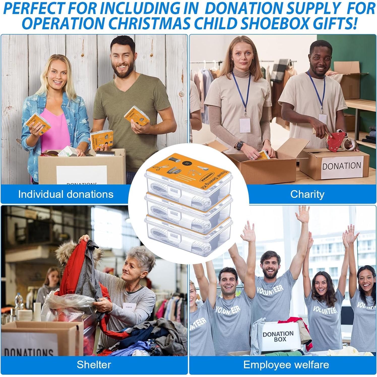 Paquete de 24 Kits de Costura de Viaje Mini Yasuwekik