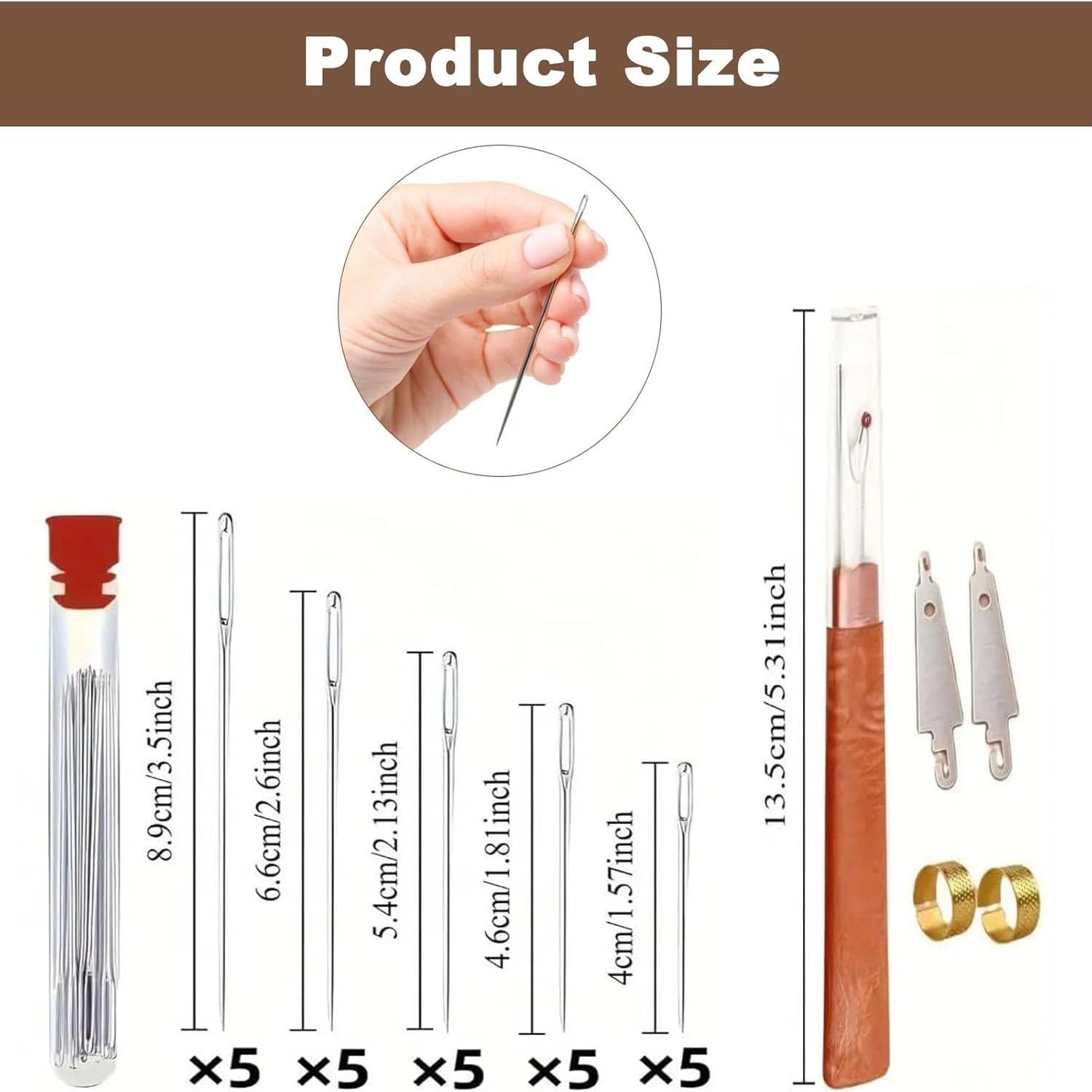 Kit de Costura 37PCS Genérico - Agujas, Hilos y Herramientas