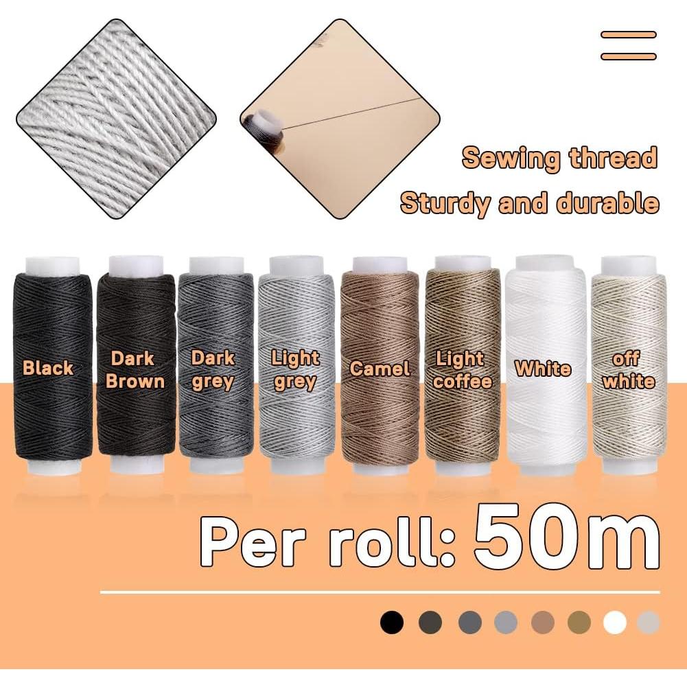 Kit de Costura de Cuero ZXIIXZ 40 Piezas Alta Resistencia