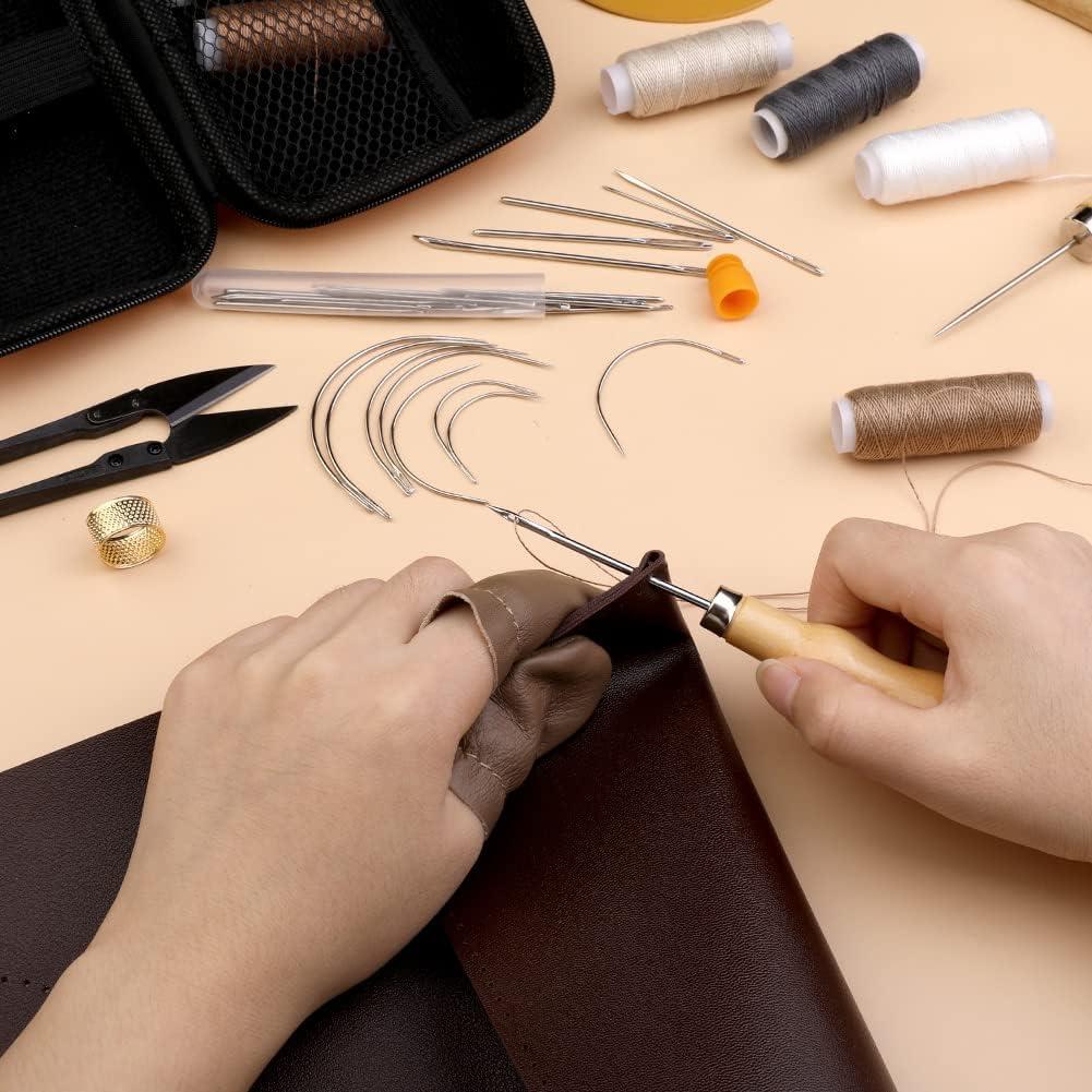 Kit de Costura de Cuero ZXIIXZ 40 Piezas Alta Resistencia