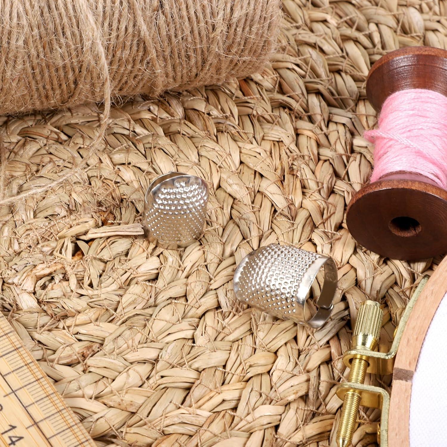 Dedales Ajustables de Acero Inoxidable Xyembu - 2 Pcs