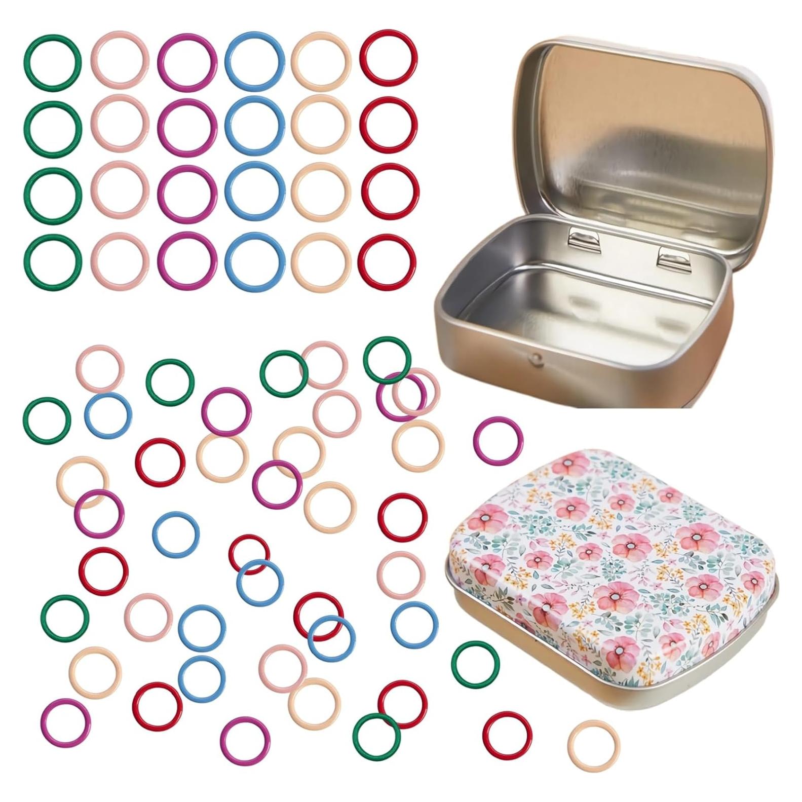 Marcadores de Tejido Hilsayum 50 Piezas Metal Multicolor