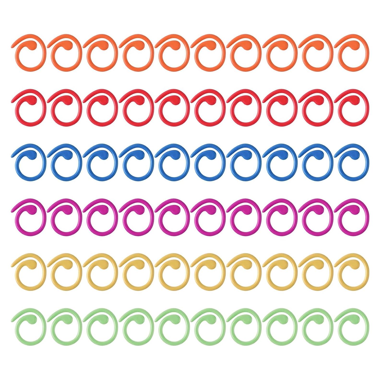 60 Marcadores de Puntos de Costura Metalicos Hariendny - Coloridos