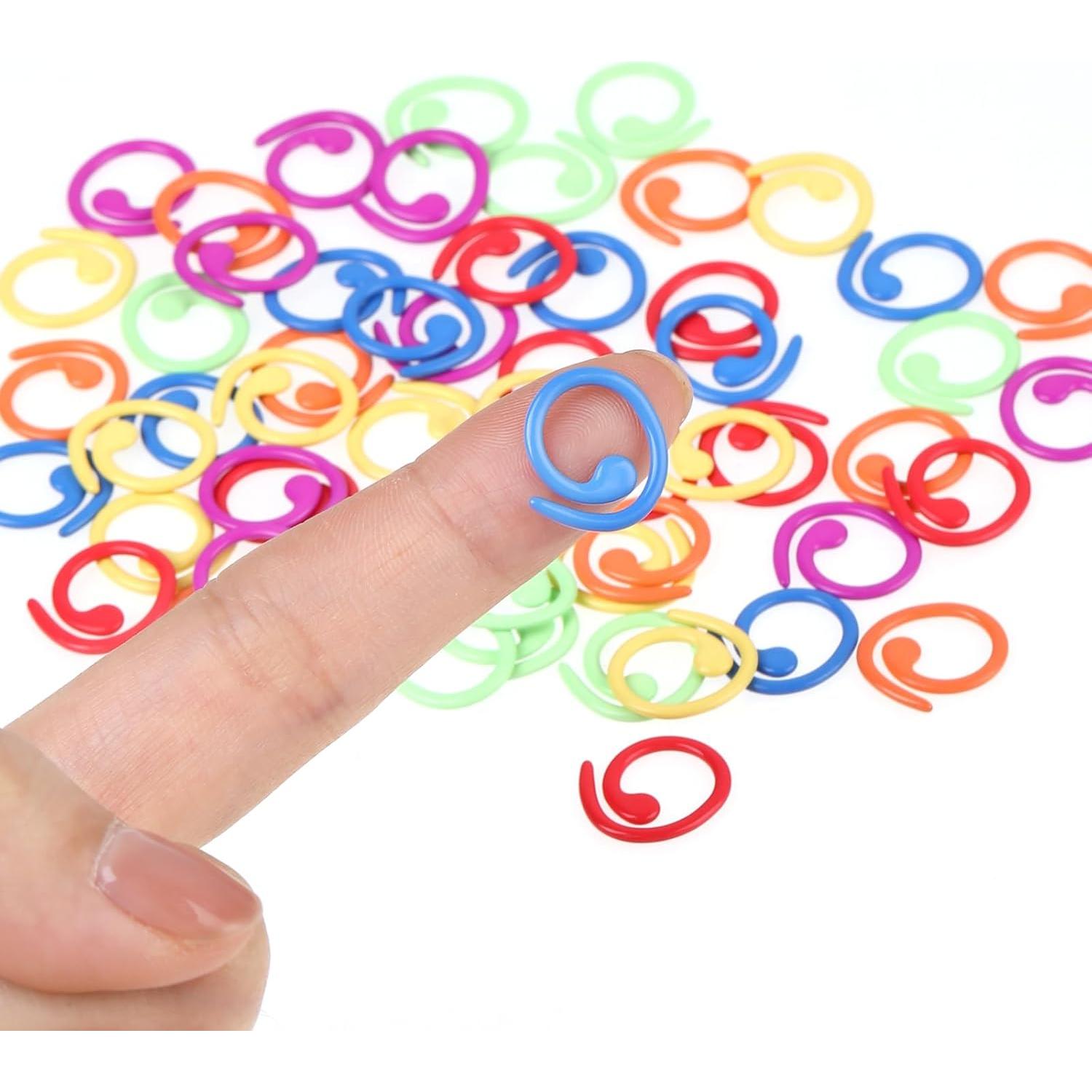 60 Marcadores de Puntos de Costura Metalicos Hariendny - Coloridos