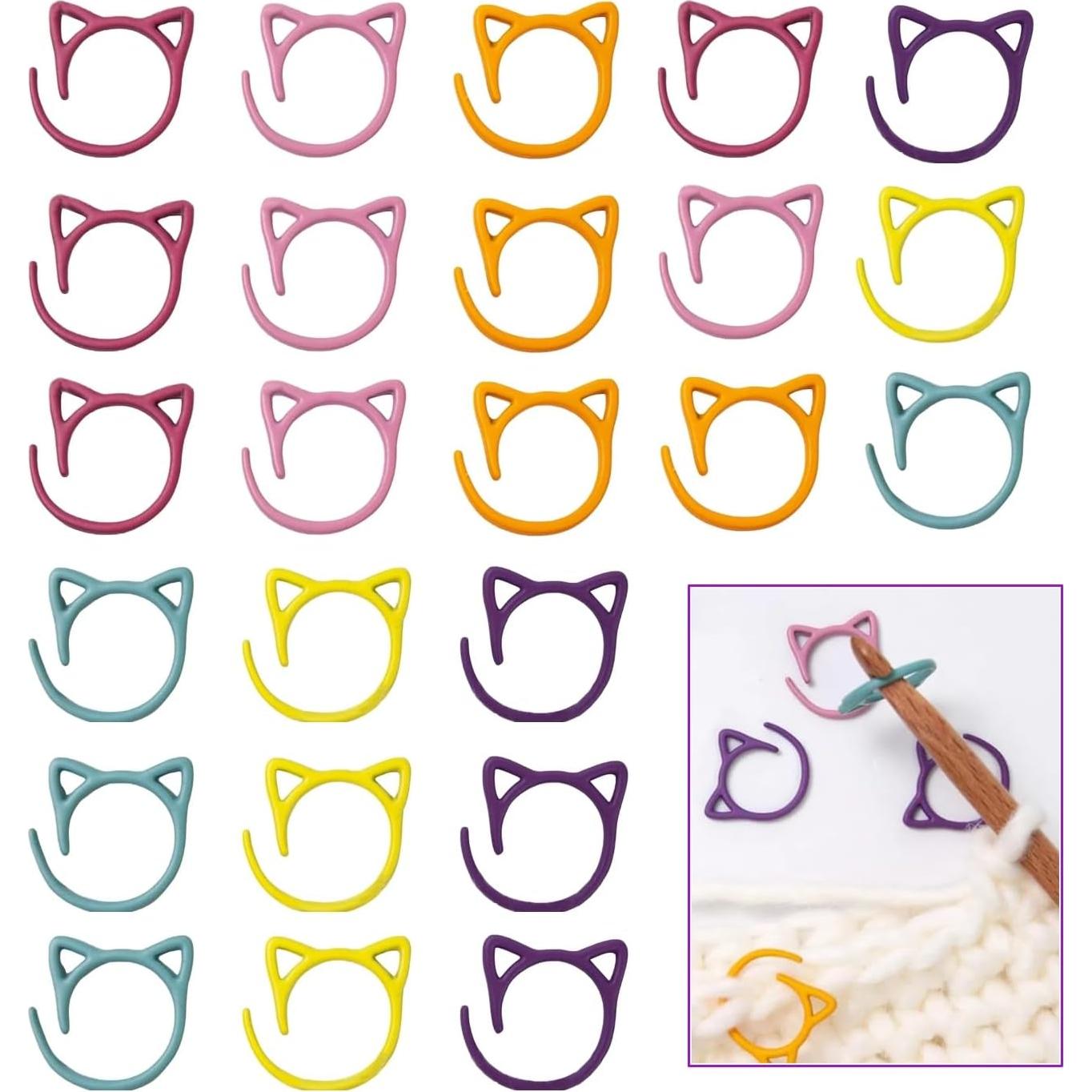 Marcadores de Puntos de Metal Fazanwey 30pcs para Tejer