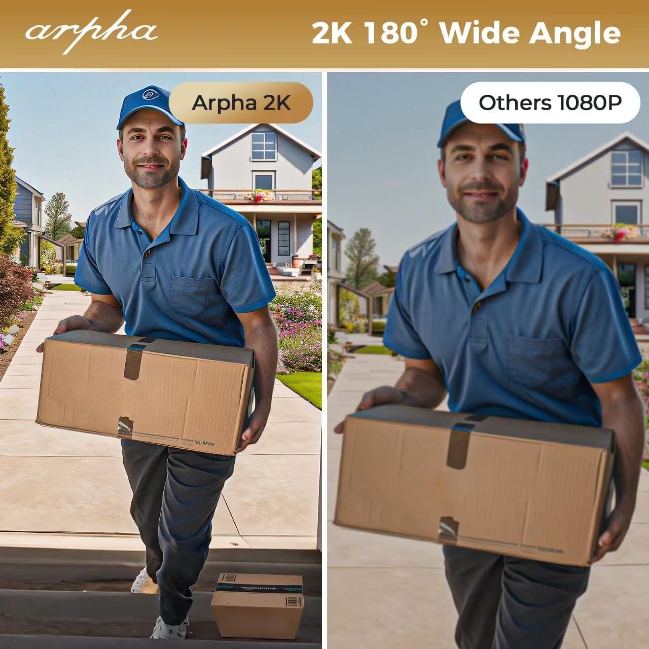 Cerradura Inteligente ARPHA H-AL501 con Video 2K y Huella Dactilar