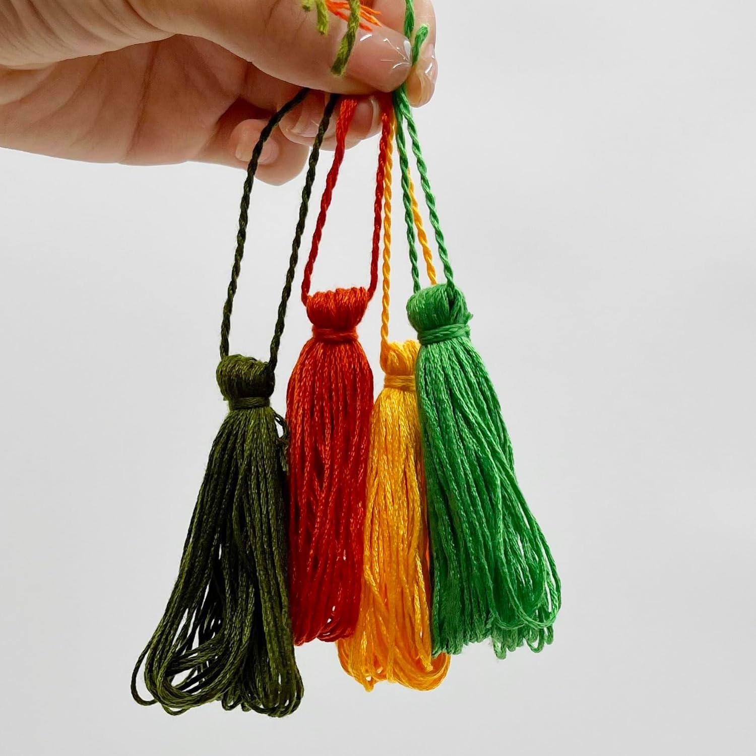 Hilo de Bordado Zhenqing 50 Colores Algodón 7.95m 6 Hebras