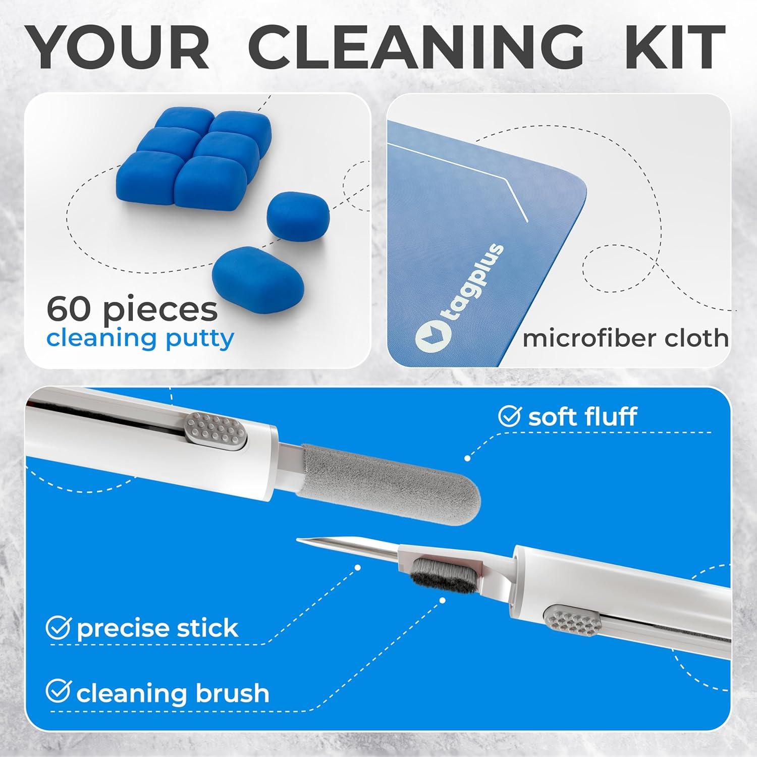 Kit de limpieza para auriculares y teléfonos Level8 - Azul