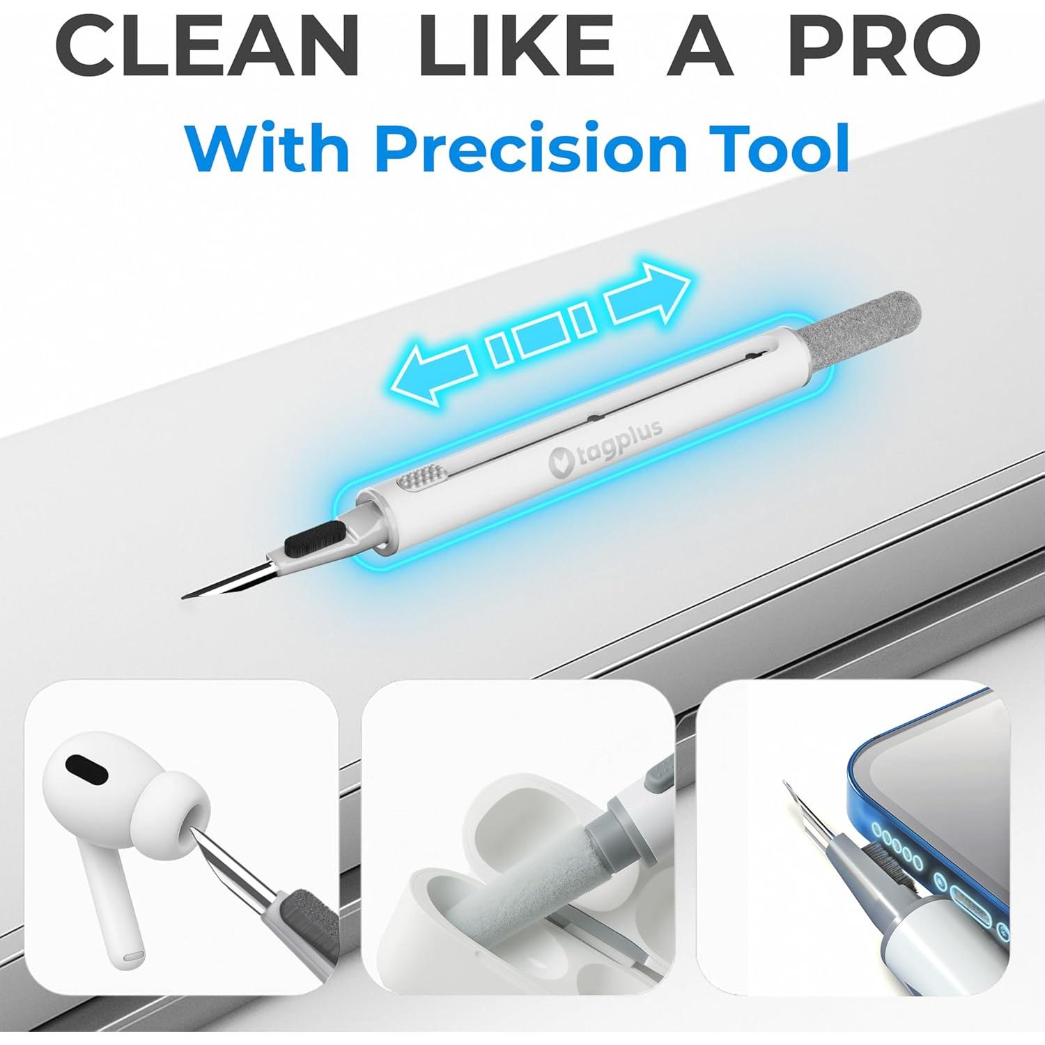 Kit de limpieza para auriculares y teléfonos Level8 - Azul