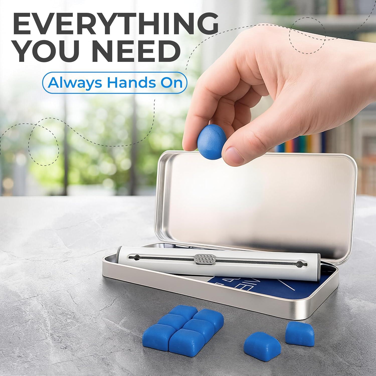 Kit de limpieza para auriculares y teléfonos Level8 - Azul