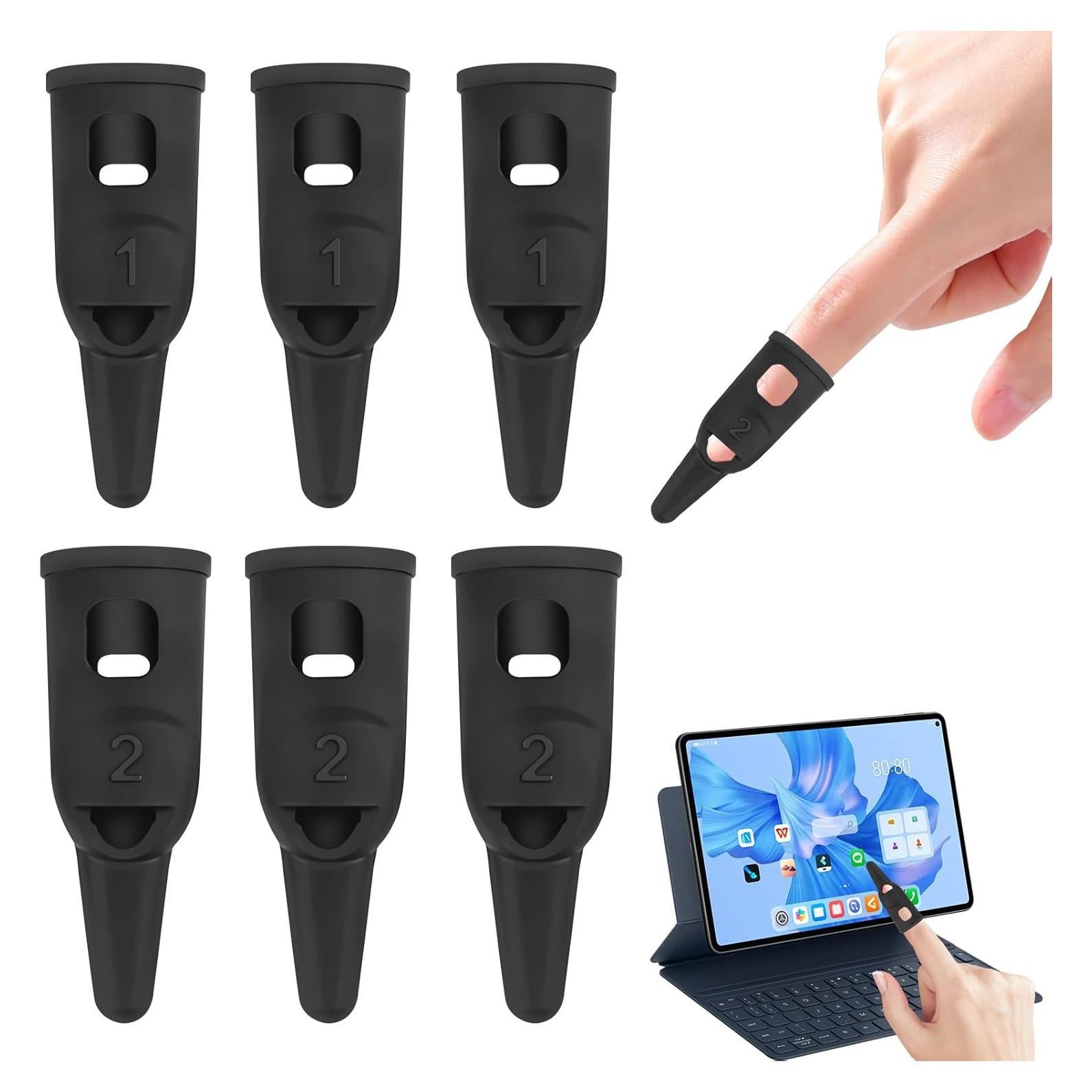 6 Bolígrafos Estilógrafos Capacitivos Silicona Alta Precisión