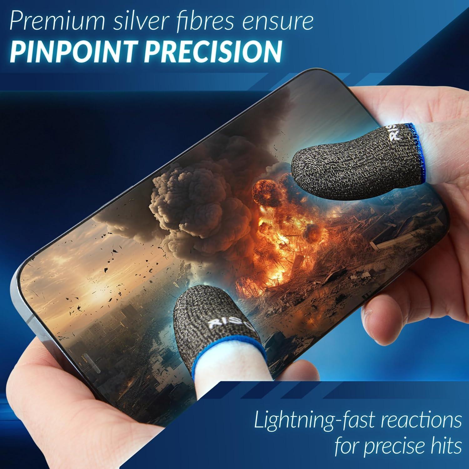 10 Dedales para Juegos Móviles RISOKA - Control Táctil Preciso