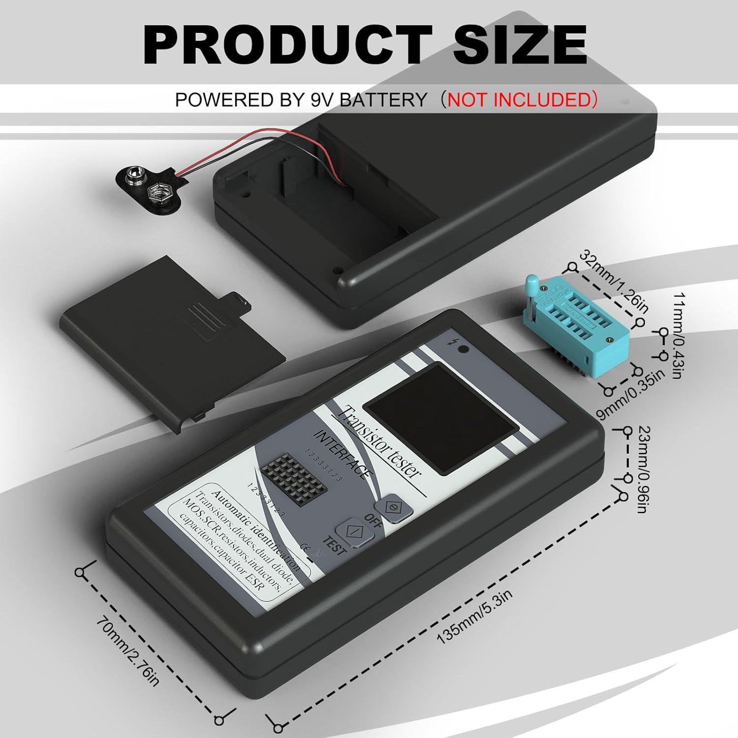 Probador de Transistores DROK - Medidor LCR Multifuncional