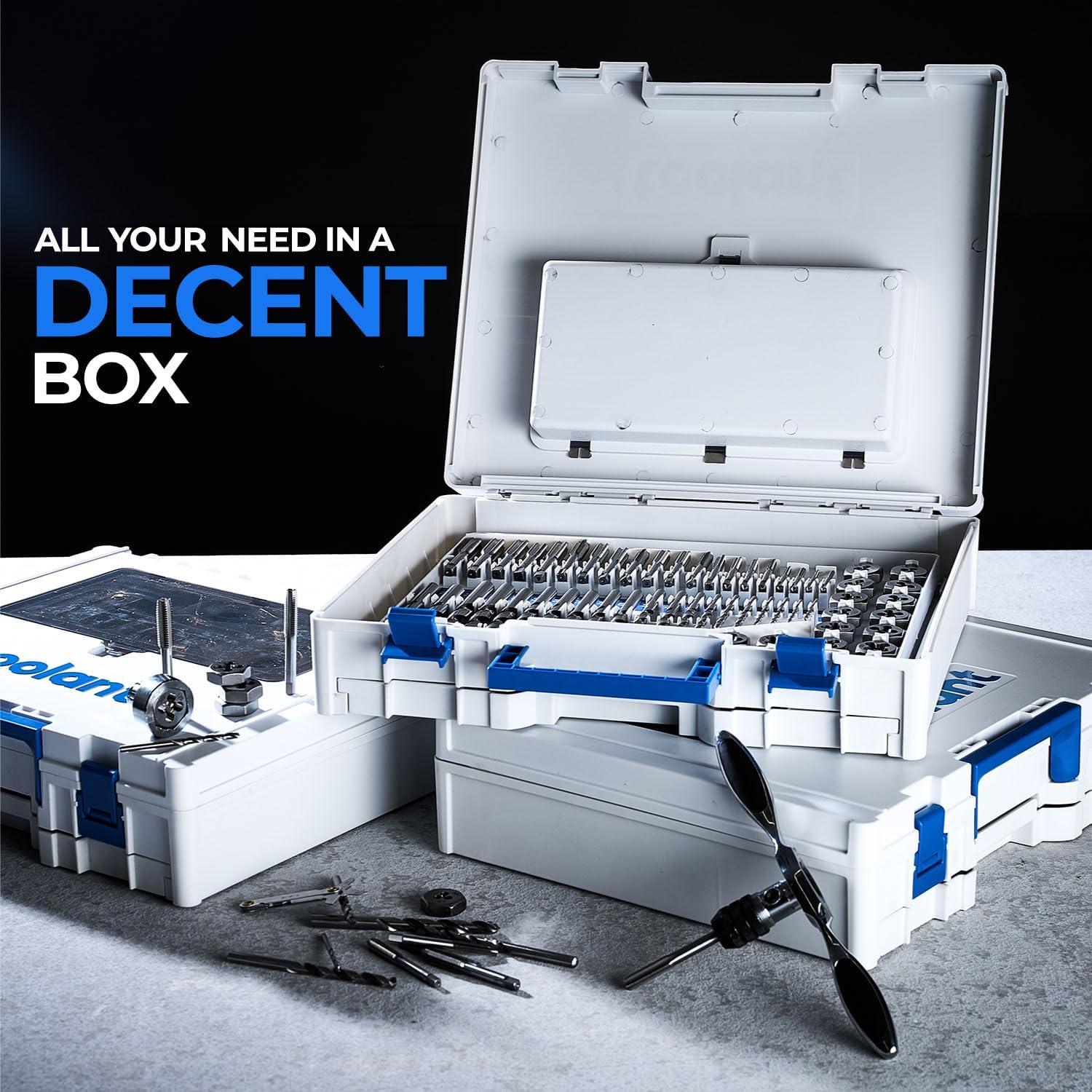 Juego de Machos y Matrices Toolant 127 Piezas SAE/Métrico