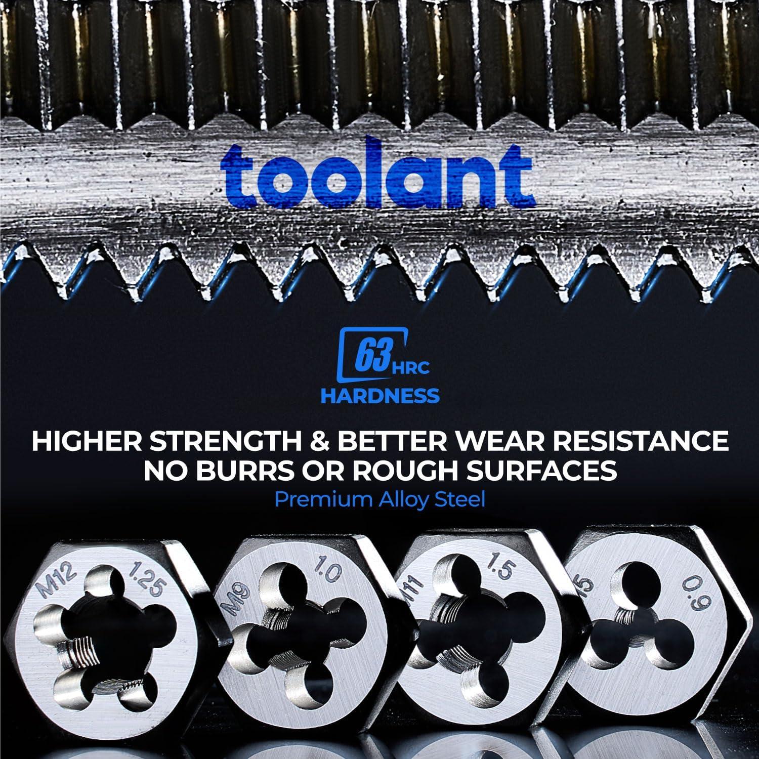 Juego de Machos y Matrices Toolant 127 Piezas SAE/Métrico