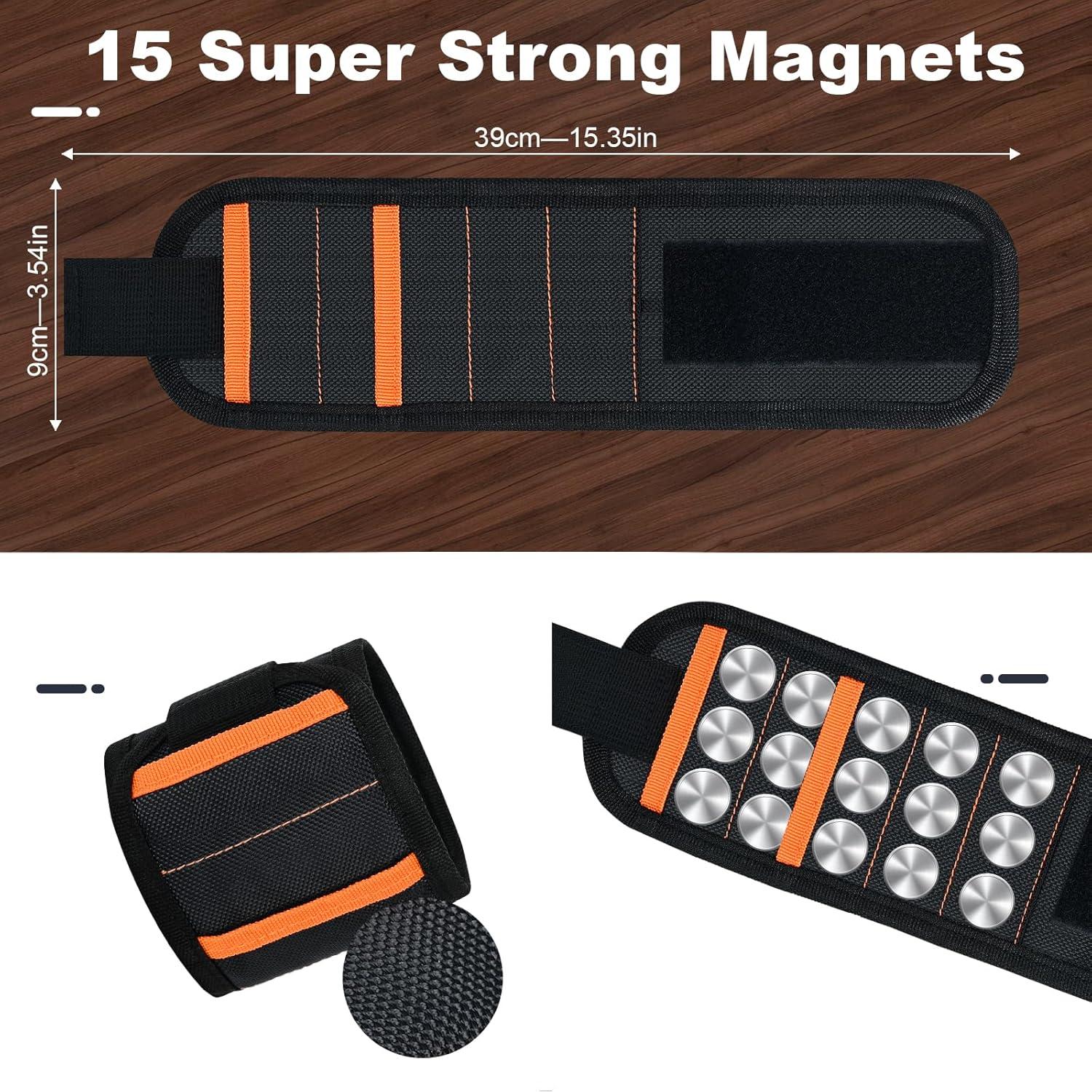 Paquete de 2 Pulseras Magnéticas Azuneyeunt - Herramientas