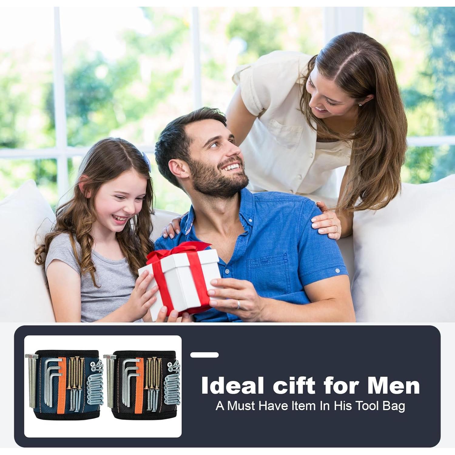 Paquete de 2 Pulseras Magnéticas Azuneyeunt - Herramientas