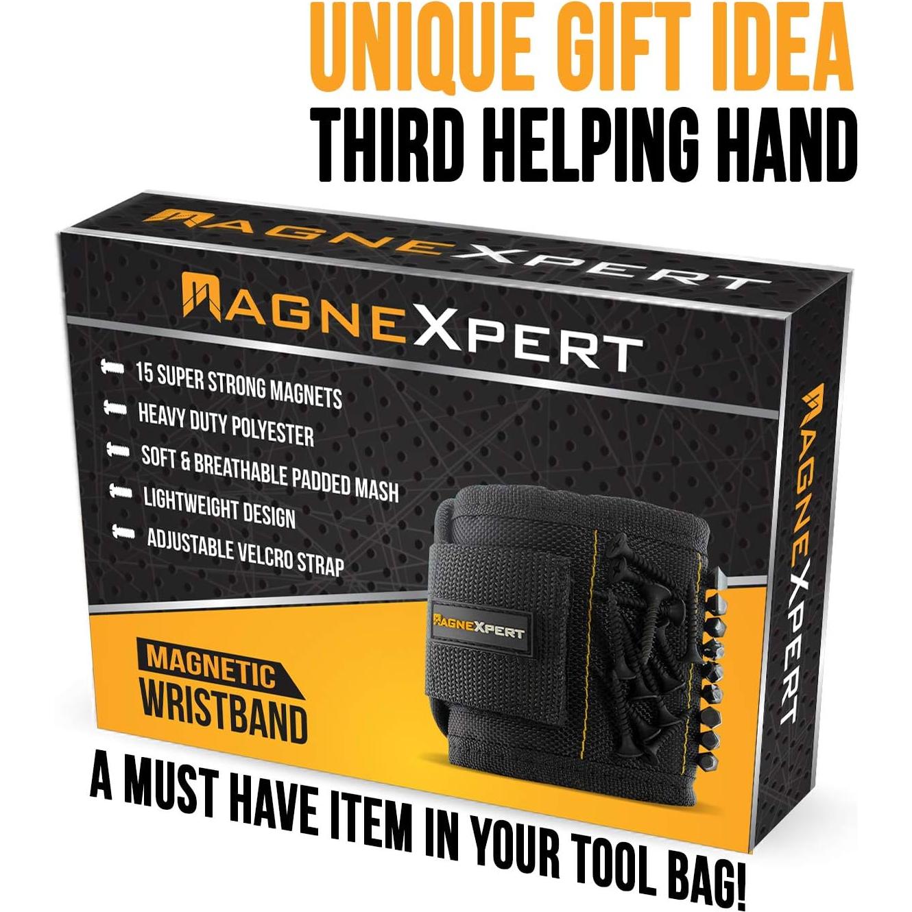 Pulsera Magnética Magnelex Magnexpert con 15 Imanes - Negra