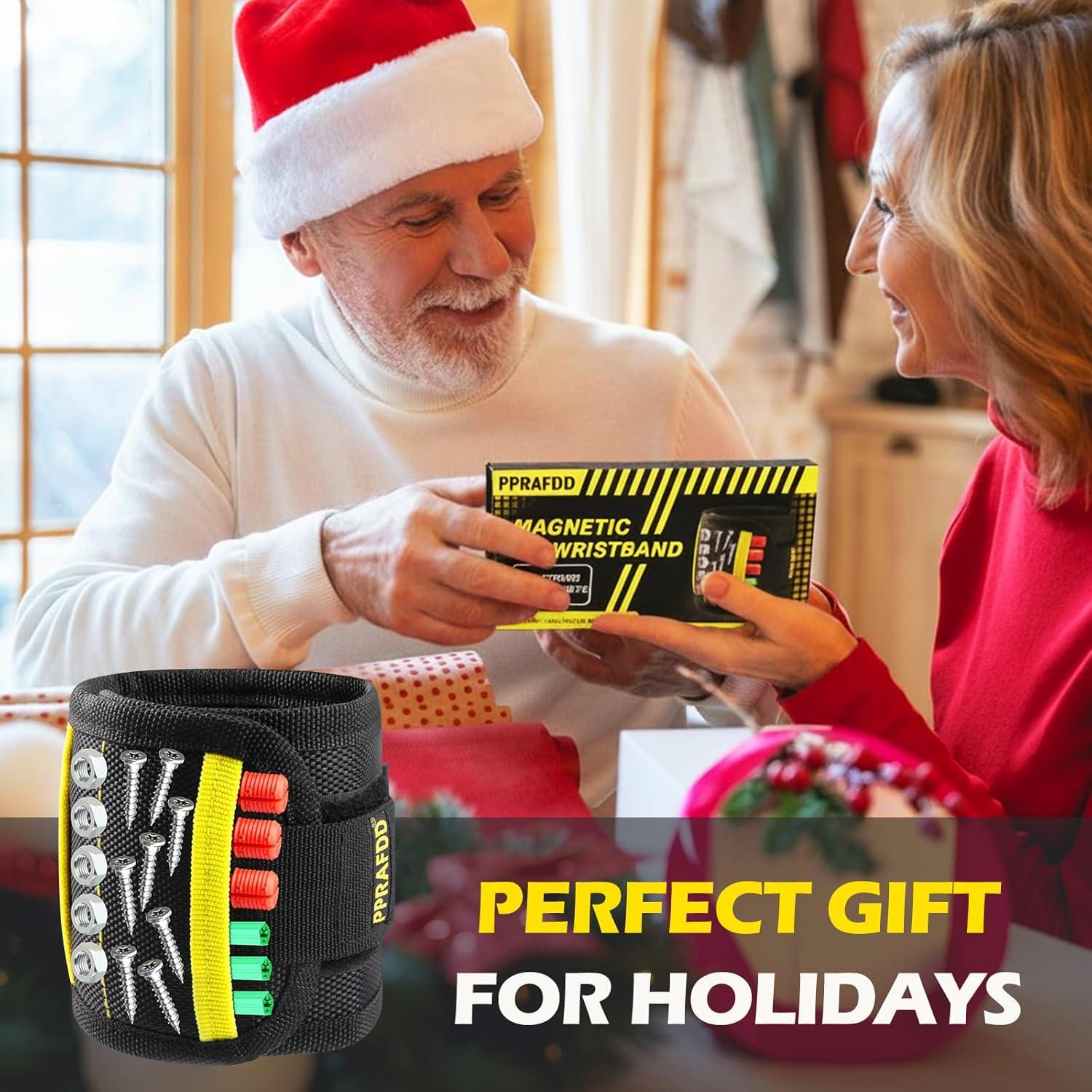 Pulsera Magnética PPRAFDD para Tornillos y Brocas - Negro y Amarillo