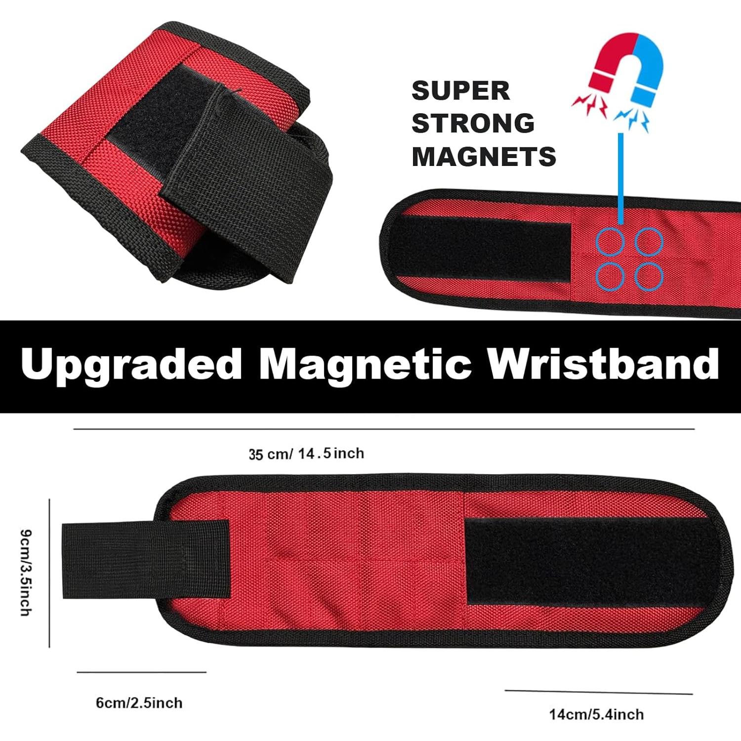 Pulsera Magnética Greywolf para Herramientas - Ajustable y Transpirable