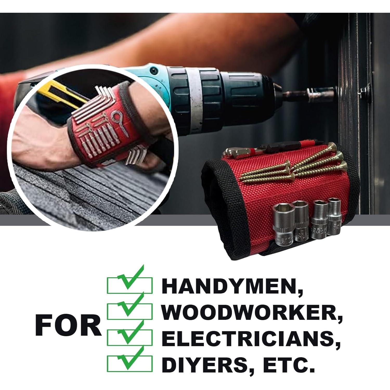 Pulsera Magnética Greywolf para Herramientas - Ajustable y Transpirable