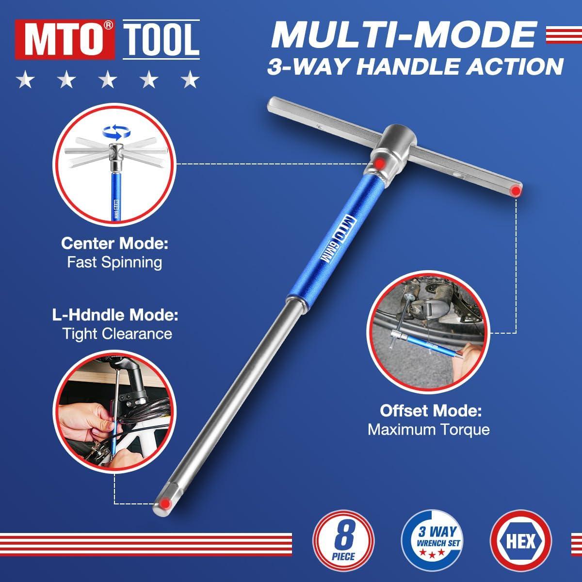 Juego de Llaves Allen MTO 8 Piezas 2-10mm con Soporte