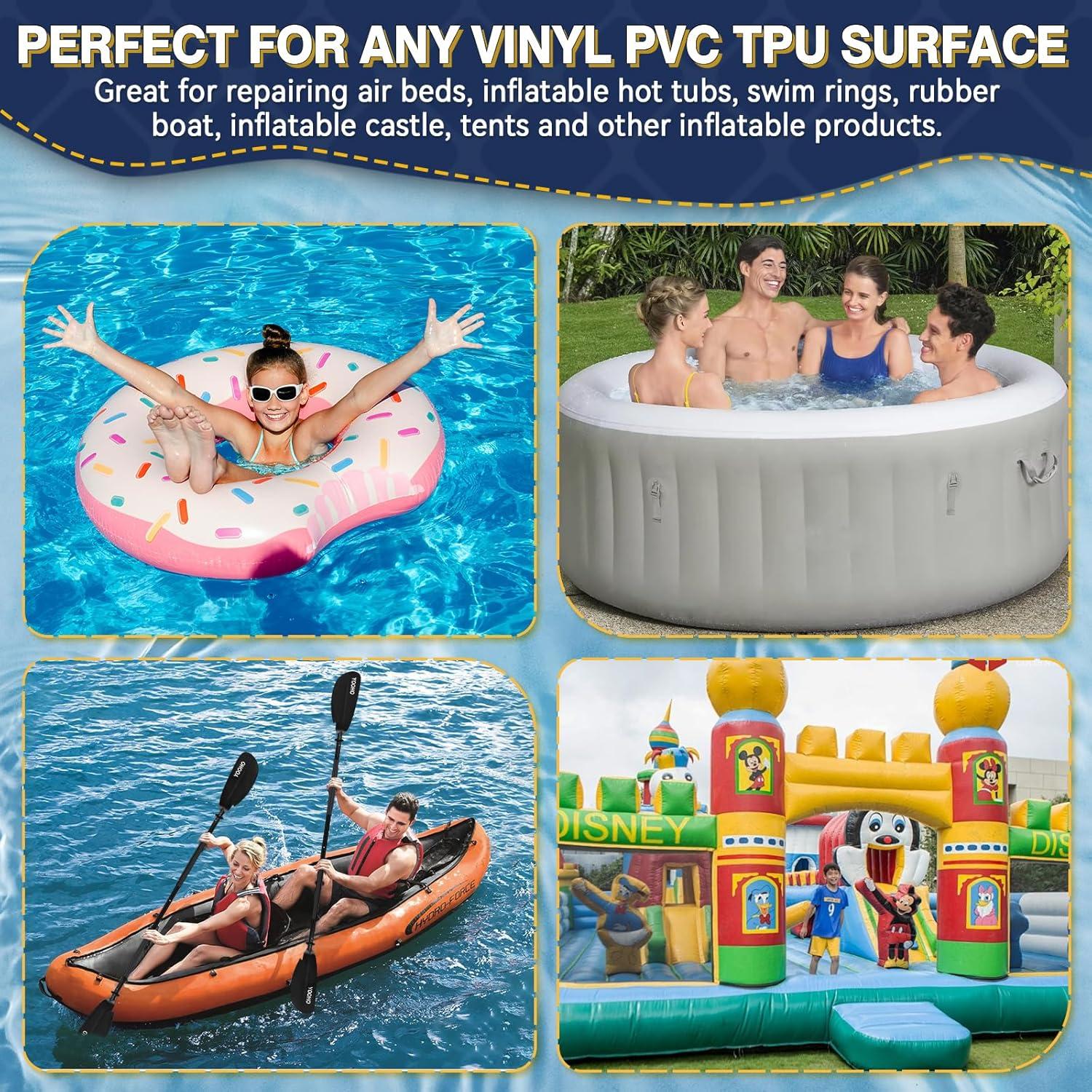 Kit de Reparación de Vinilo Tiepetly 15ml 2pack Impermeable