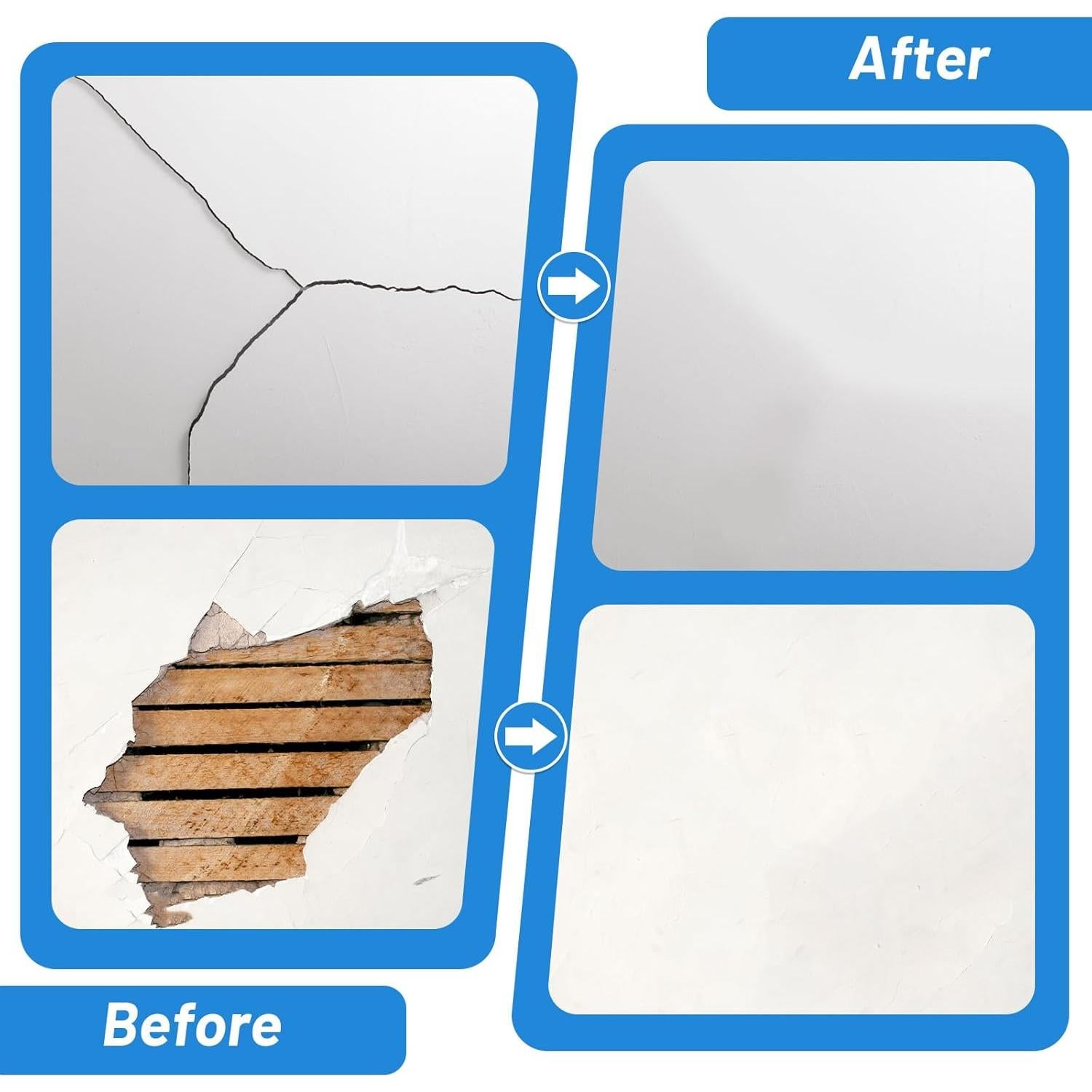 Kit de Parcheo de Pared LifeisLuck 12 PCS 4/6/8 Pulgadas